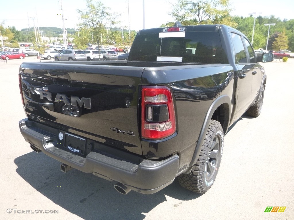 2020 1500 Rebel Crew Cab 4x4 - Diamond Black Crystal Pearl / Black photo #5