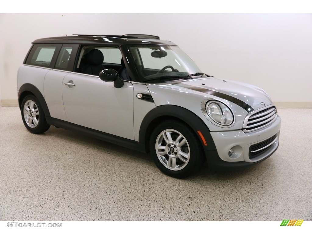 2014 Cooper Clubman - White Silver Metallic / Carbon Black photo #1