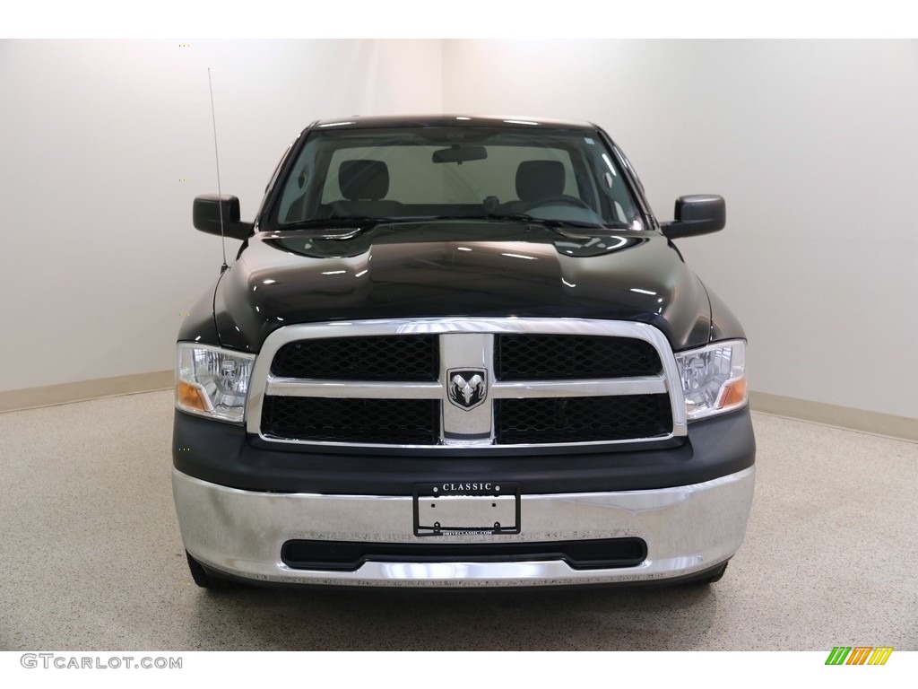 2012 Ram 1500 Express Regular Cab 4x4 - Black / Dark Slate Gray/Medium Graystone photo #2