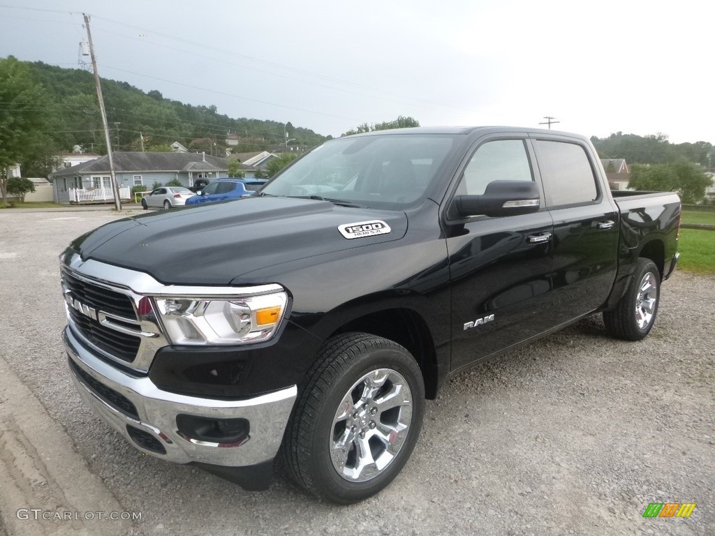 2020 1500 Big Horn Crew Cab 4x4 - Diamond Black Crystal Pearl / Black/Diesel Gray photo #1