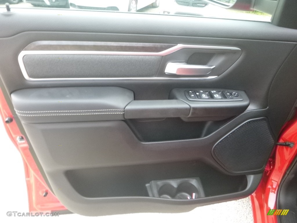 2020 Ram 1500 Big Horn Night Edition Crew Cab 4x4 Black Door Panel Photo #134812057