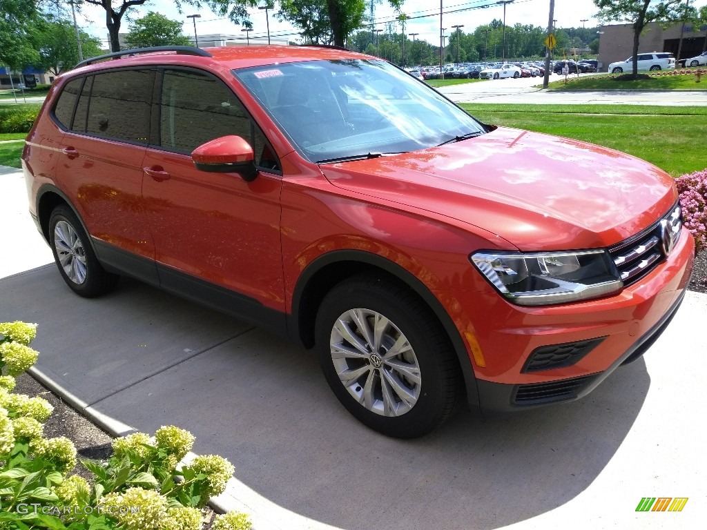Habanero Orange Metallic 2019 Volkswagen Tiguan S Exterior Photo #134813344