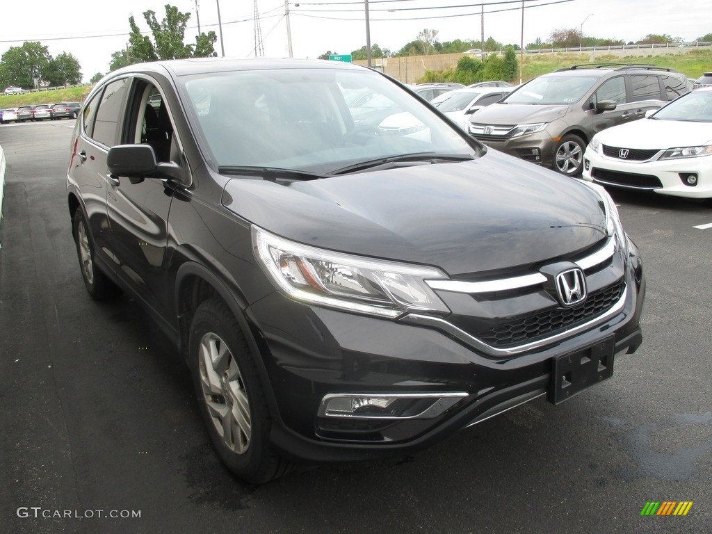 2016 CR-V EX AWD - Crystal Black Pearl / Black photo #6