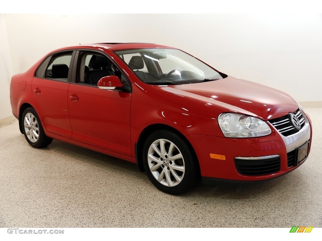 2010 Jetta SE Sedan - Salsa Red / Titan Black photo #1