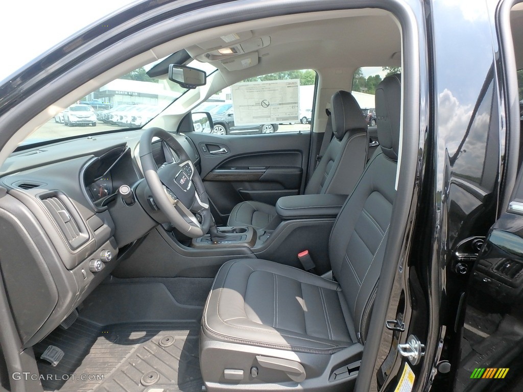 Jet Black Interior 2020 GMC Canyon Denali Crew Cab 4WD Photo #134816503