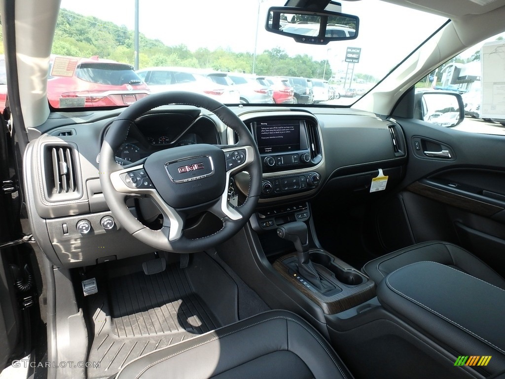 Jet Black Interior 2020 GMC Canyon Denali Crew Cab 4WD Photo #134816566