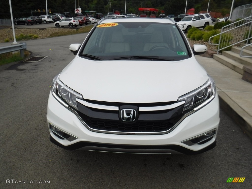 2016 CR-V Touring AWD - White Diamond Pearl / Beige photo #5