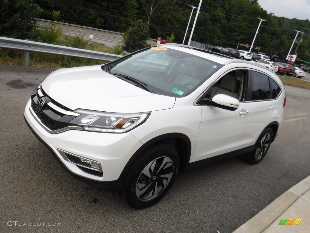 2016 CR-V Touring AWD - White Diamond Pearl / Beige photo #6