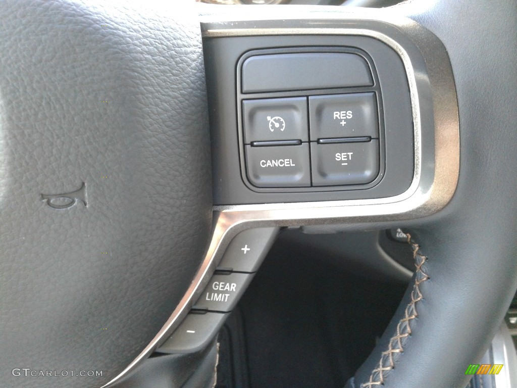 2019 Ram 2500 Laramie Longhorn Crew Cab 4x4 Black/Cattle Tan Steering Wheel Photo #134818240