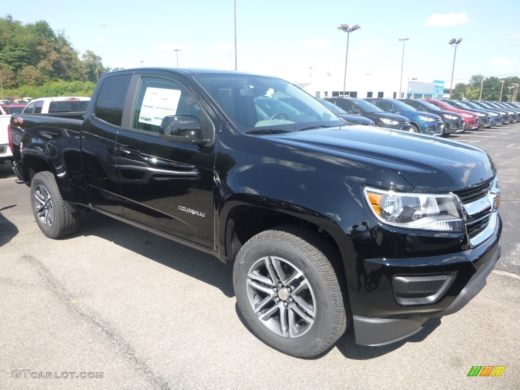 Black 2020 Chevrolet Colorado WT Extended Cab 4x4 Exterior Photo #134818732