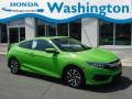 2016 Energy Green Pearl Honda Civic LX-P Coupe  photo #1