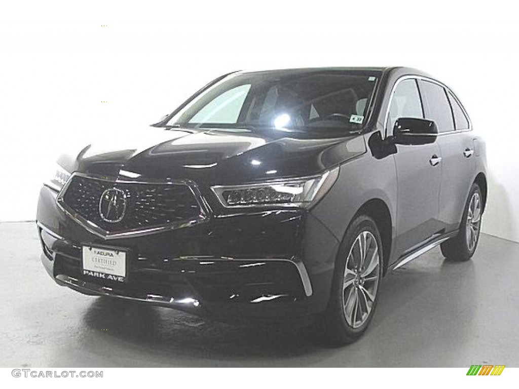 2017 MDX Technology SH-AWD - Crystal Black Pearl / Parchment photo #1