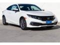 Platinum White Pearl 2019 Honda Civic EX Coupe