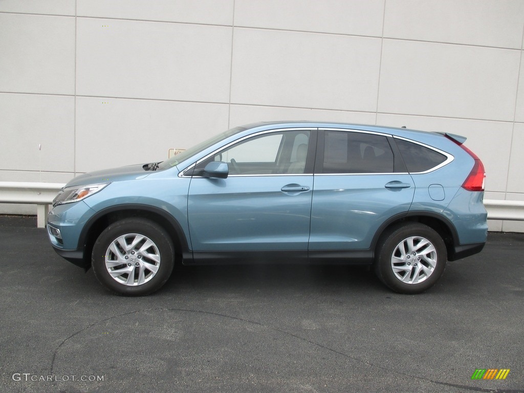 2016 CR-V EX AWD - Mountain Air Metallic / Beige photo #2