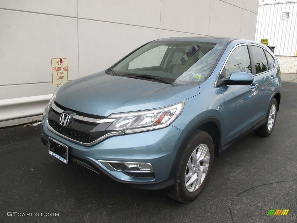 2016 CR-V EX AWD - Mountain Air Metallic / Beige photo #9