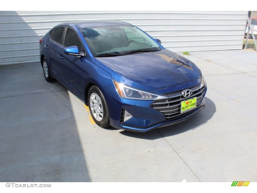2019 Elantra SE - Lakeside Blue / Gray photo #2