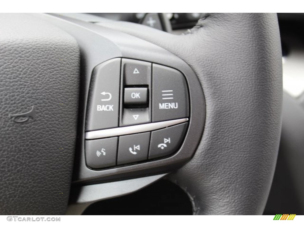 2020 Ford Explorer XLT Ebony Steering Wheel Photo #134834339