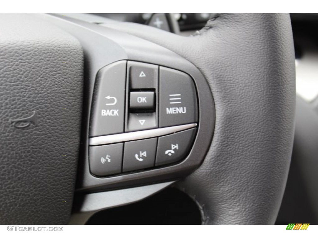 2020 Ford Explorer XLT Ebony Steering Wheel Photo #134834339