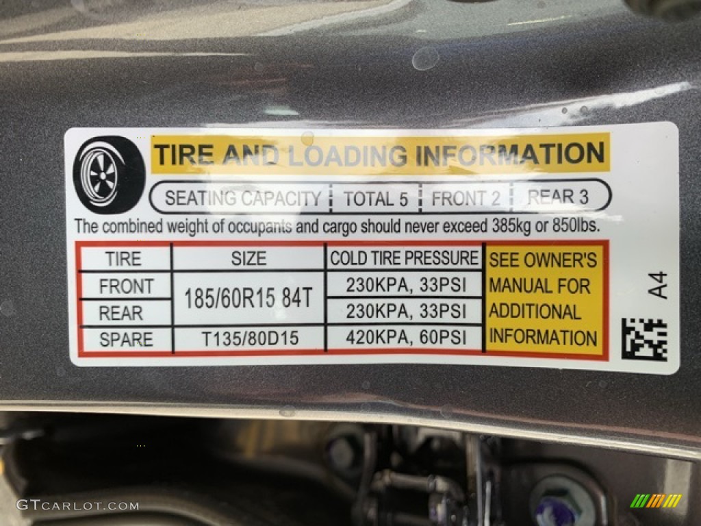 2019 Honda Fit LX Info Tag Photo #134835014