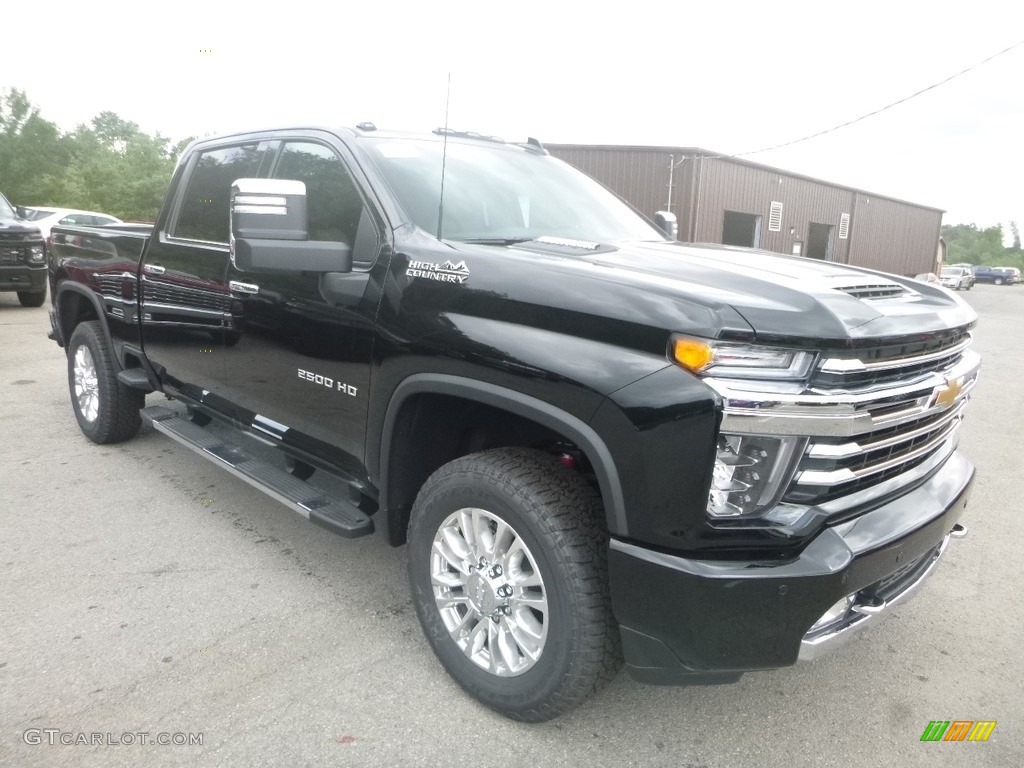 Black 2020 Chevrolet Silverado 2500HD High Country Crew Cab 4x4 Exterior Photo #134839358