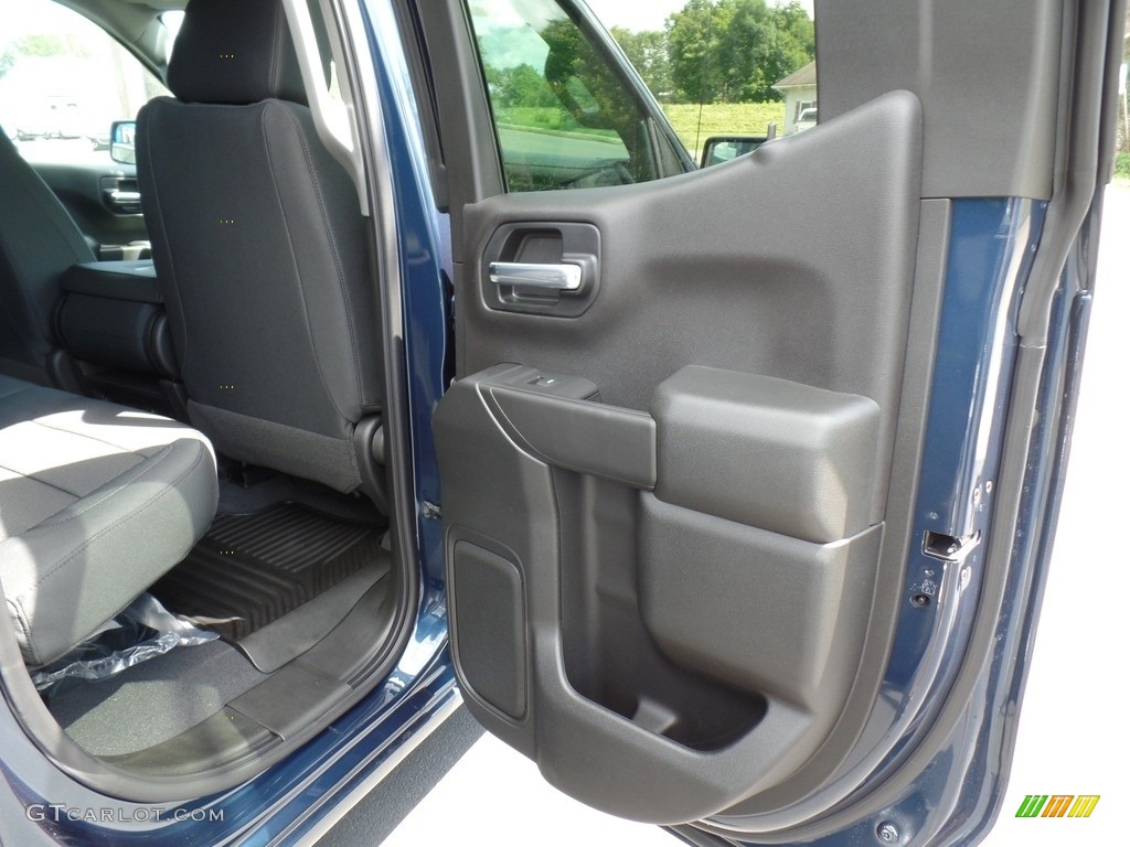 2020 Chevrolet Silverado 1500 Custom Double Cab 4x4 Jet Black Door Panel Photo #134843354