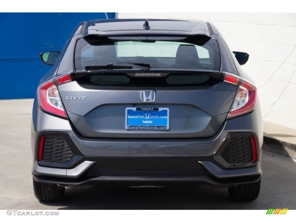 2019 Civic LX Hatchback - Polished Metal Metallic / Black photo #5