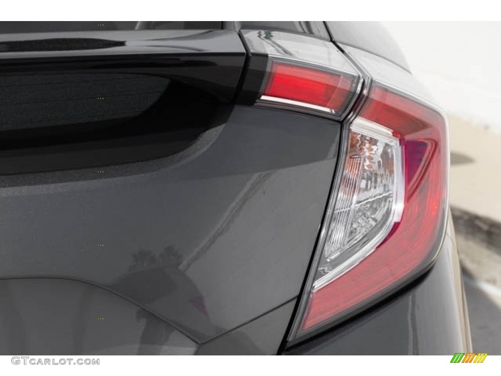 2019 Civic LX Hatchback - Polished Metal Metallic / Black photo #7