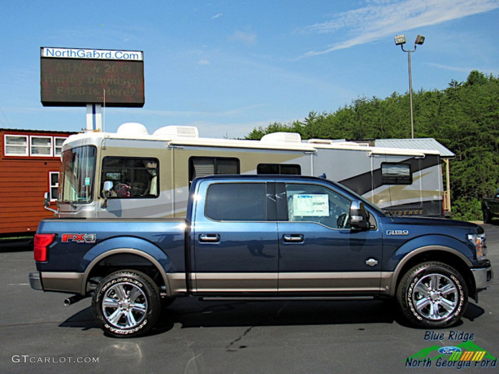 2019 F150 King Ranch SuperCrew 4x4 - Blue Jeans / King Ranch Kingsville/Java photo #6