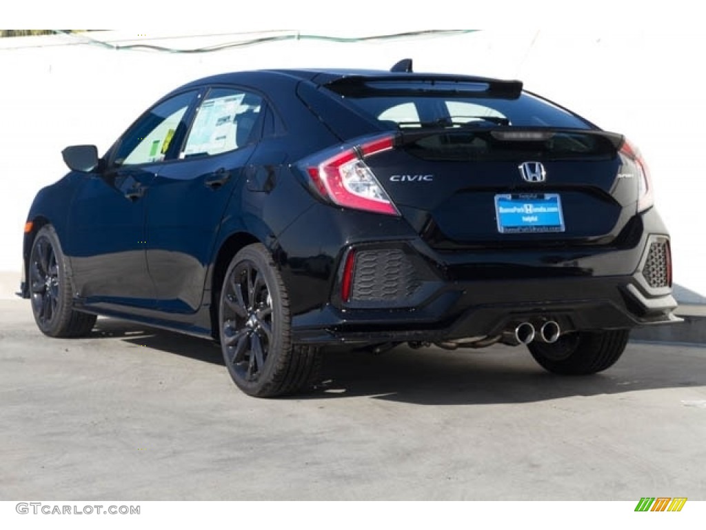 2019 Civic Sport Hatchback - Crystal Black Pearl / Black photo #2