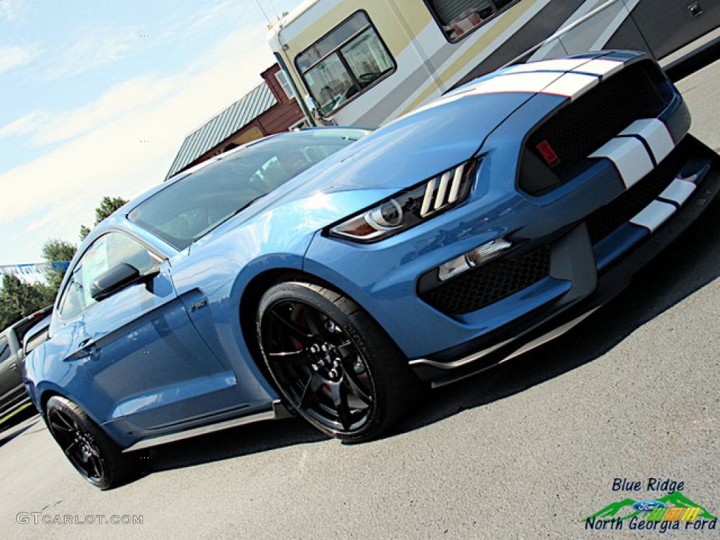2019 Mustang Shelby GT350R - Performance Blue / GT350 Ebony Recaro Cloth/Miko Suede photo #40