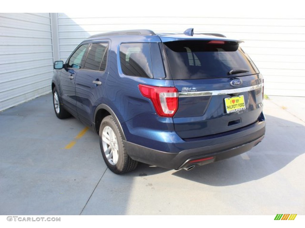2017 Explorer FWD - Blue Jeans / Medium Light Camel photo #5