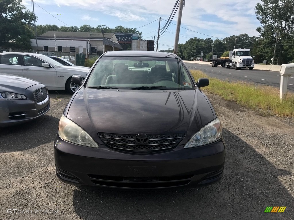 2002 Camry LE V6 - Salsa Red Pearl / Stone photo #2