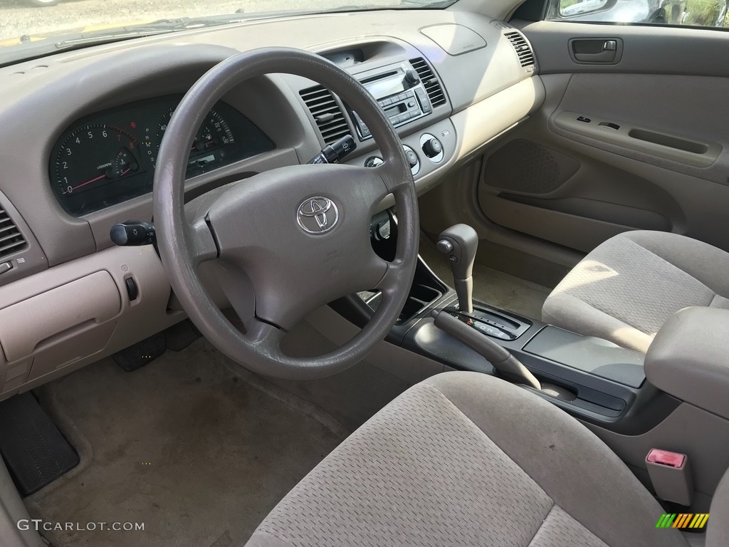 2002 Camry LE V6 - Salsa Red Pearl / Stone photo #9