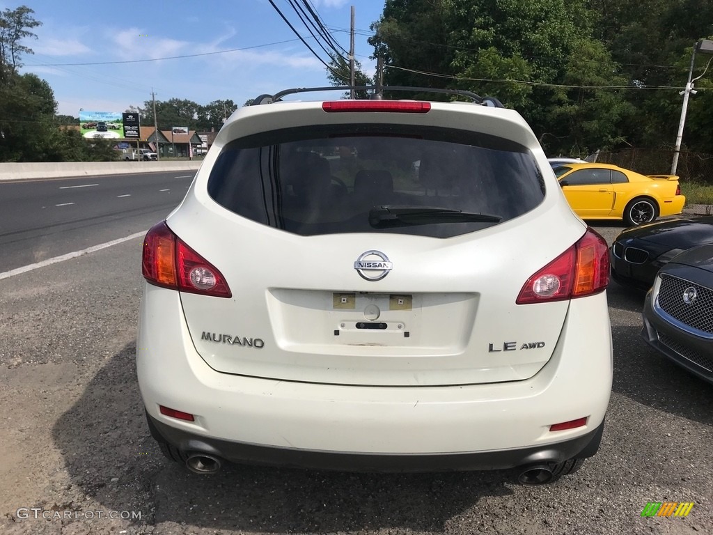 2009 Murano LE AWD - Glacier Pearl / Beige photo #4