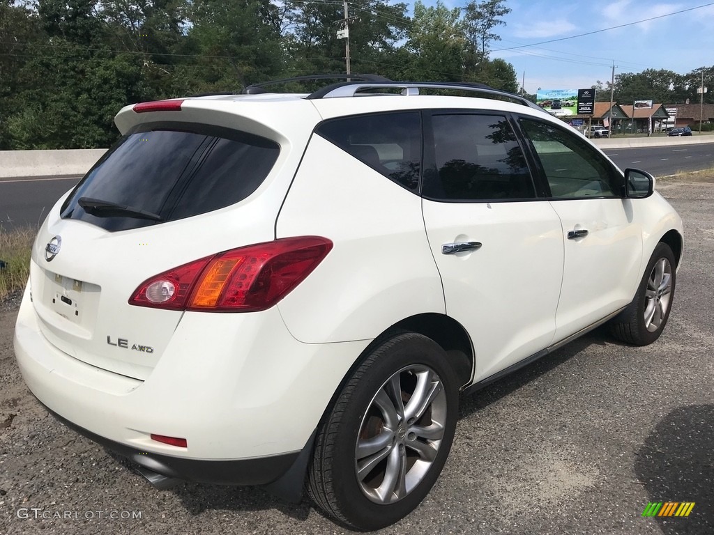 2009 Murano LE AWD - Glacier Pearl / Beige photo #5