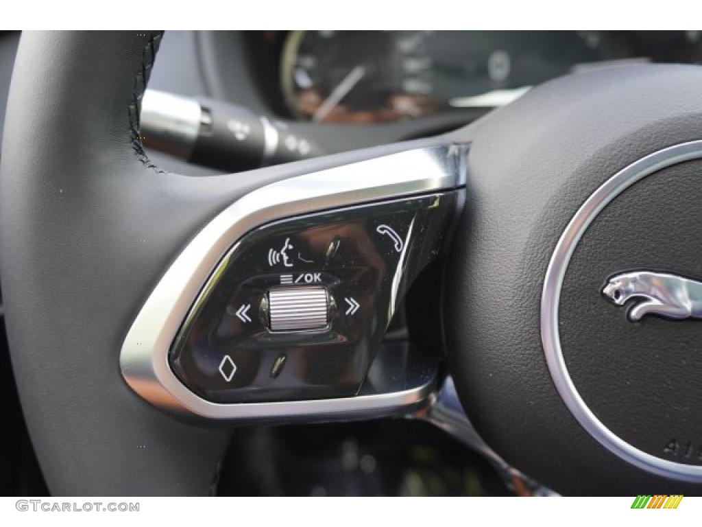 2020 Jaguar XE S Ebony Steering Wheel Photo #134859319
