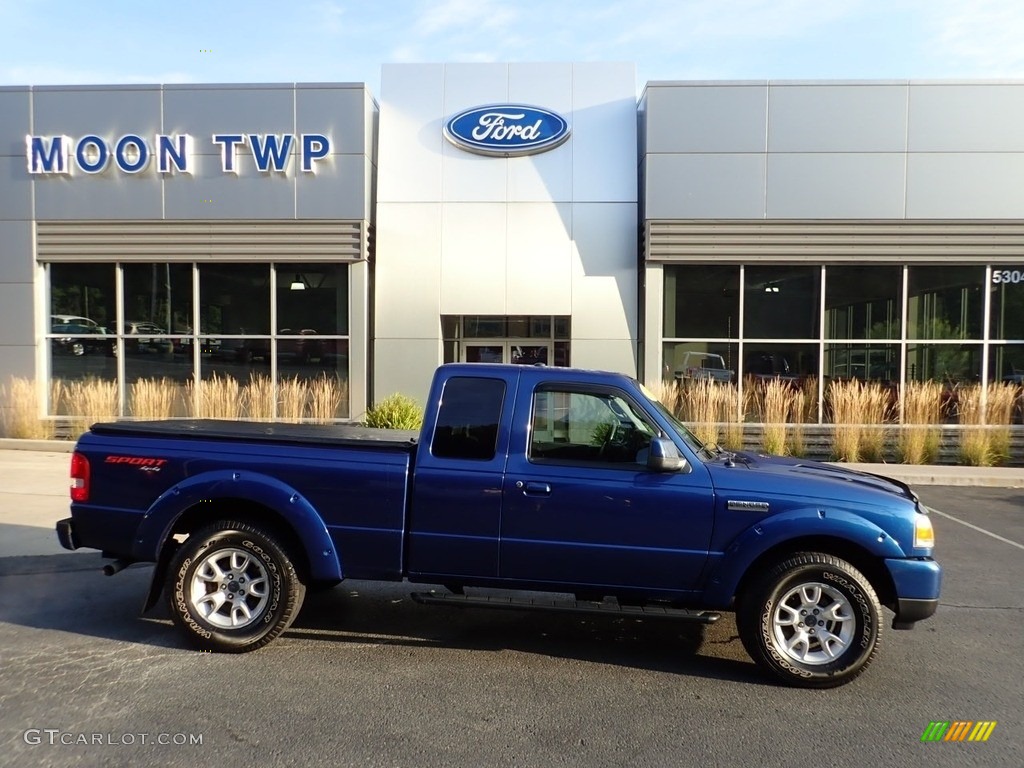 2011 Ranger XLT SuperCab 4x4 - Vista Blue Metallic / Medium Dark Flint photo #1