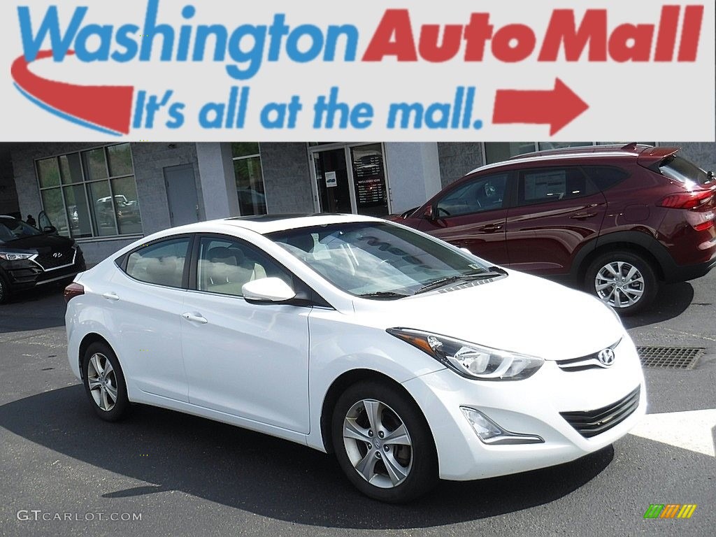 White Hyundai Elantra