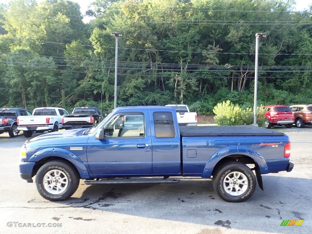 2011 Ranger XLT SuperCab 4x4 - Vista Blue Metallic / Medium Dark Flint photo #5