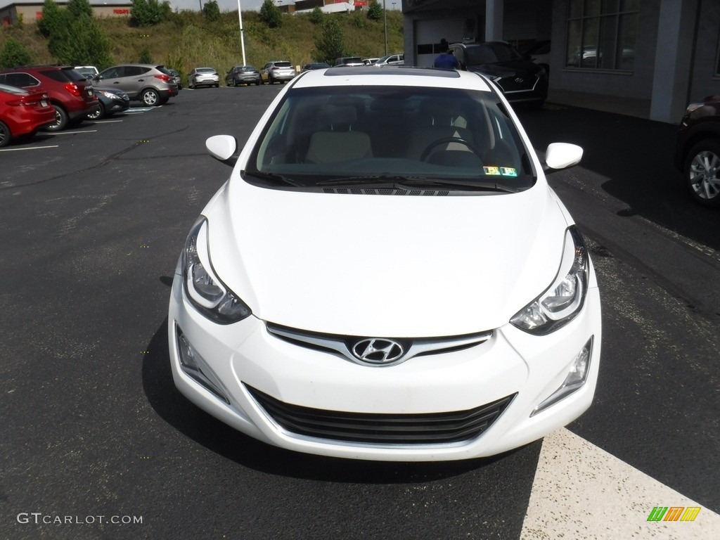 2016 Elantra Value Edition - White / Beige photo #4