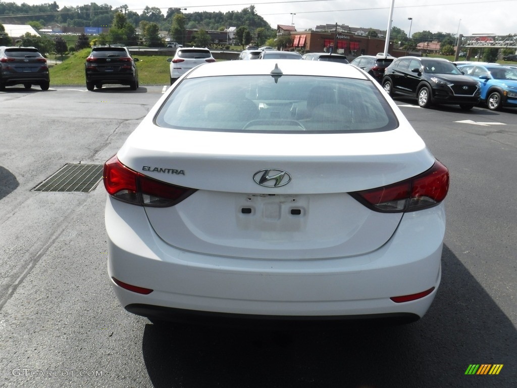 2016 Elantra Value Edition - White / Beige photo #7