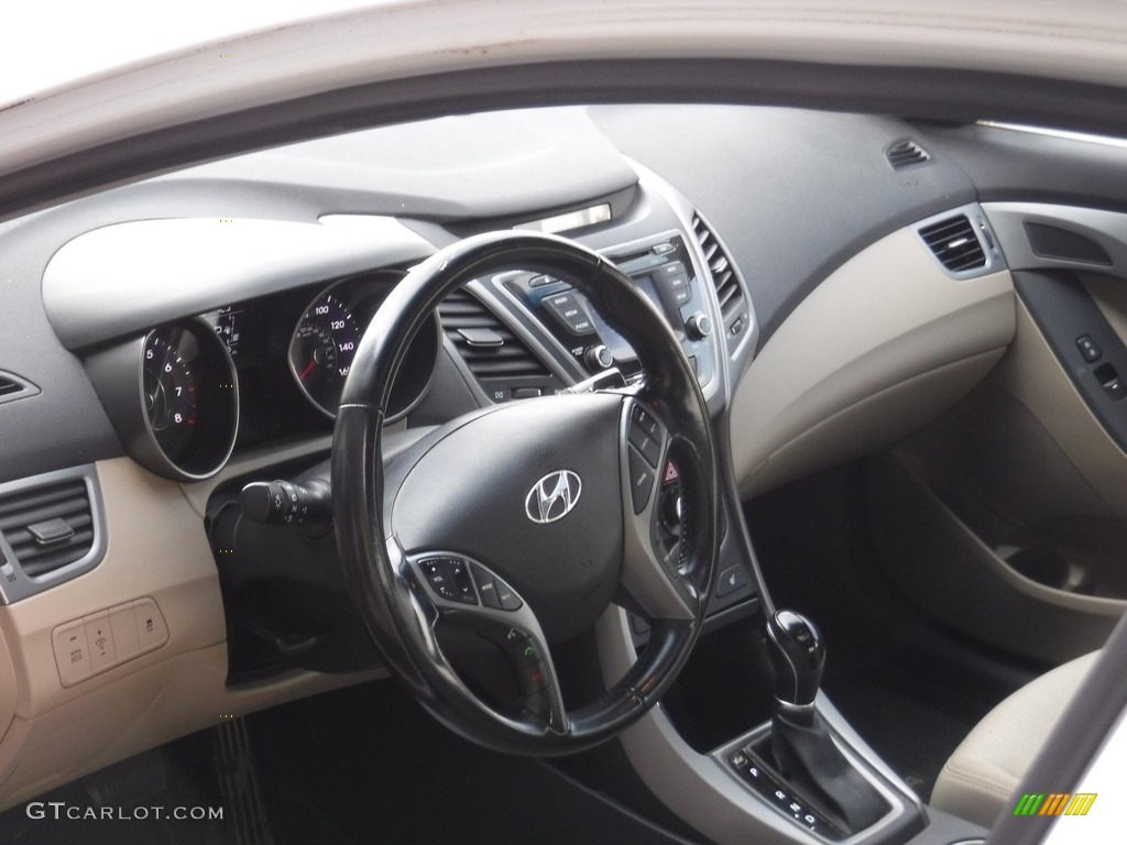 2016 Elantra Value Edition - White / Beige photo #11