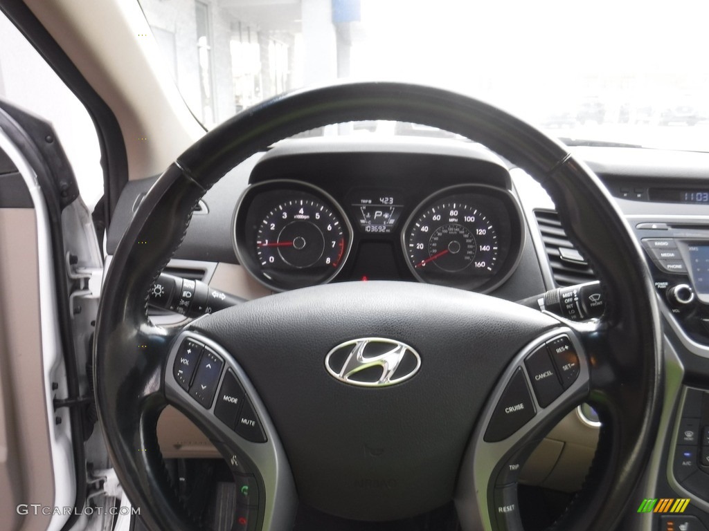 2016 Elantra Value Edition - White / Beige photo #18