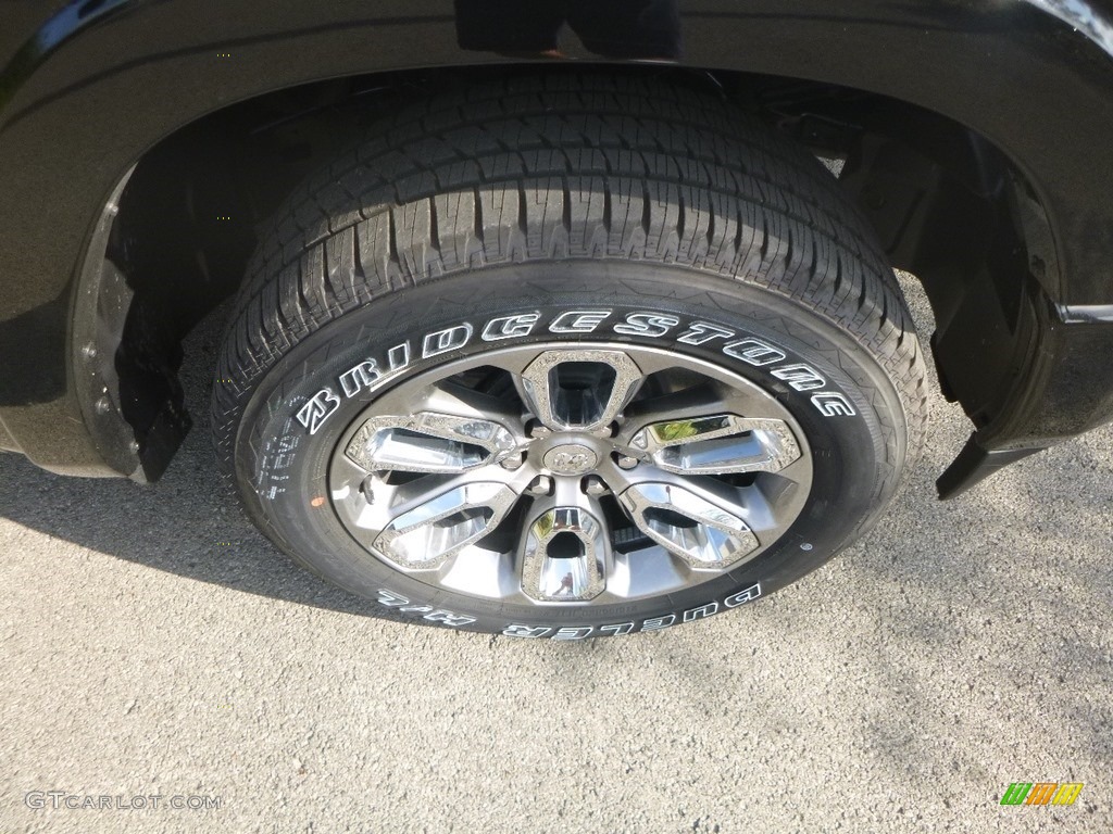 2019 1500 Laramie Crew Cab 4x4 - Diamond Black Crystal Pearl / Black photo #9