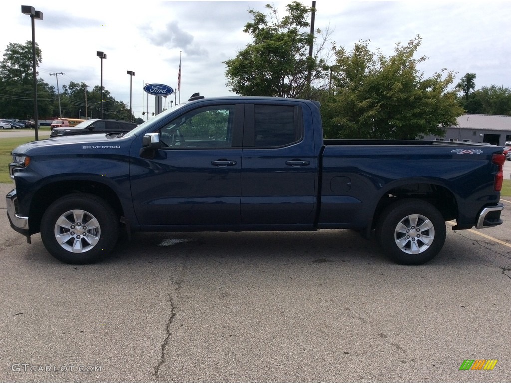 2019 Silverado 1500 LT Double Cab 4WD - Deep Ocean Blue Metallic / Dark Ash/Jet Black photo #6