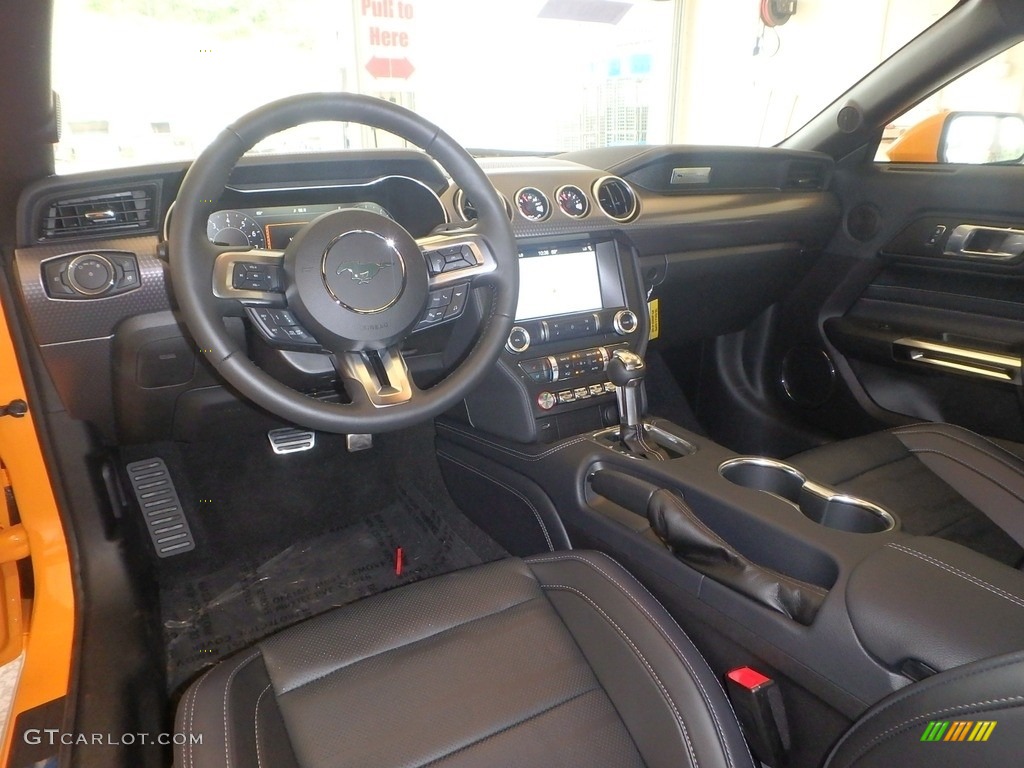 Ebony Interior 2019 Ford Mustang GT Premium Fastback Photo #134868014