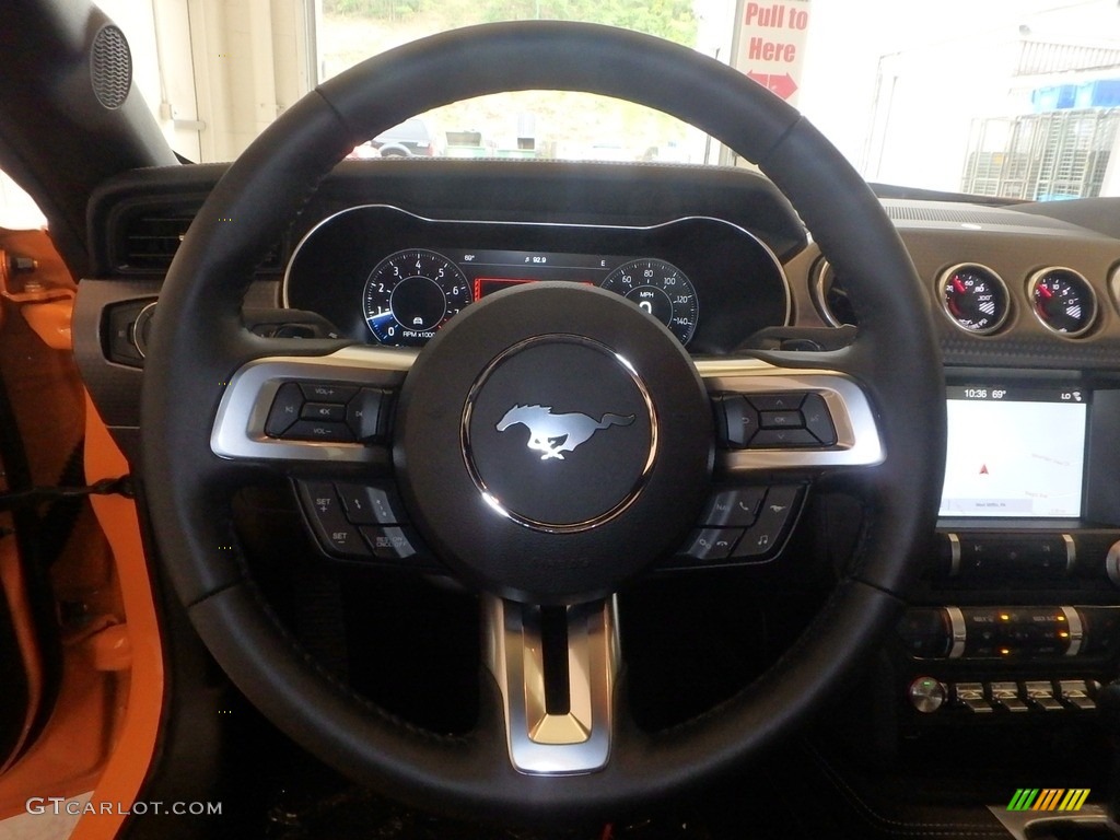 2019 Mustang GT Premium Fastback - Orange Fury / Ebony photo #14