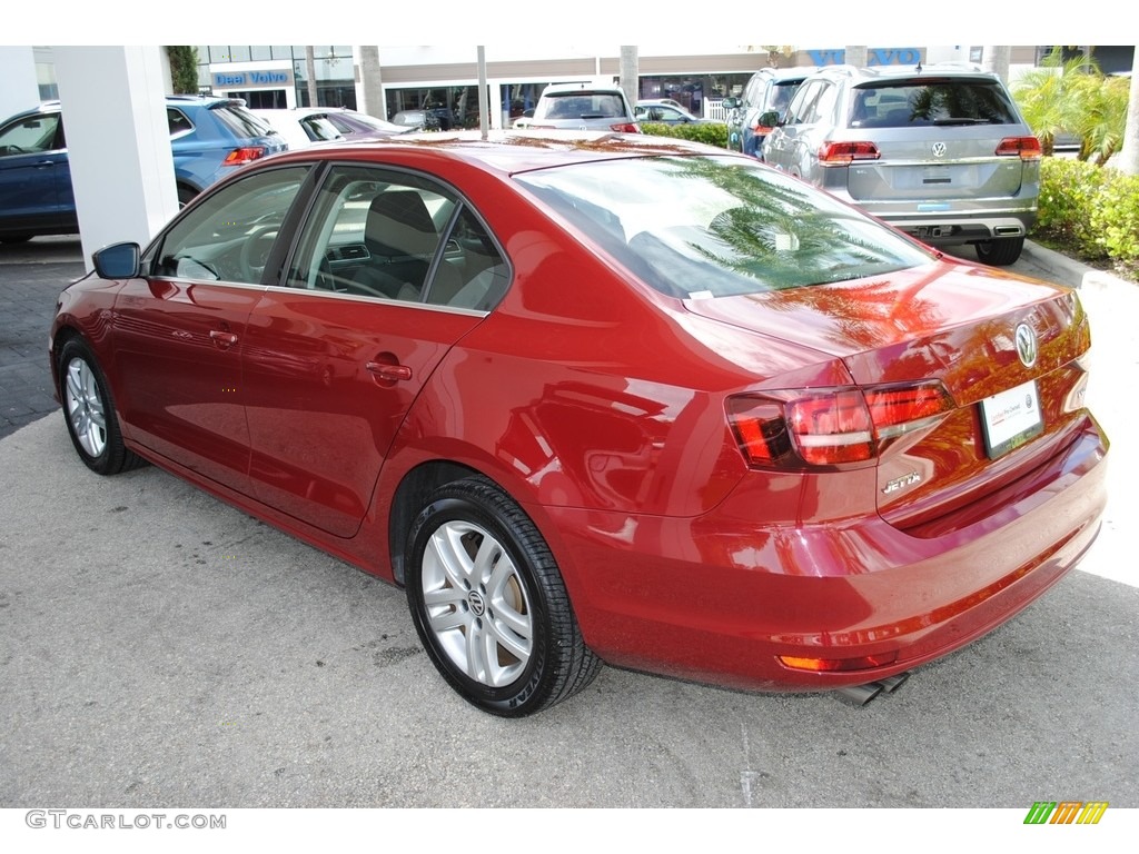 2017 Jetta S - Cardinal Red Metallic / Black/Palladium Gray photo #5