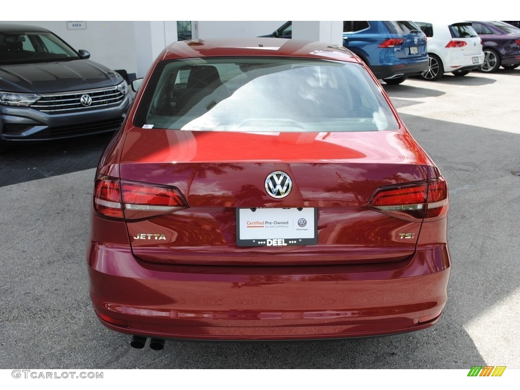 2017 Jetta S - Cardinal Red Metallic / Black/Palladium Gray photo #7