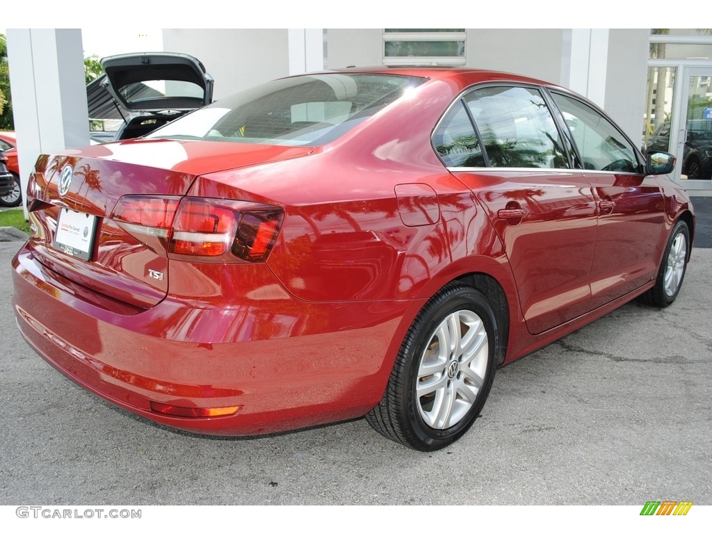 2017 Jetta S - Cardinal Red Metallic / Black/Palladium Gray photo #9